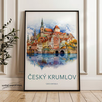 Český Krumlov Poster | Czech Republic Wall Art