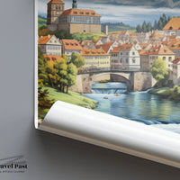 Český Krumlov Poster - Czech Republic Wall Art