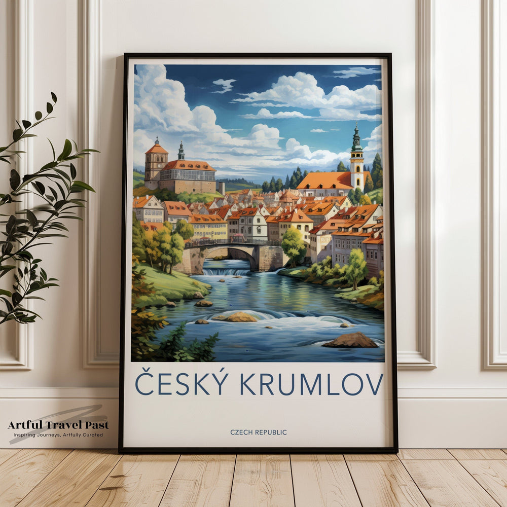 Český Krumlov Poster | Czech Republic Wall Art | Europe Decor
