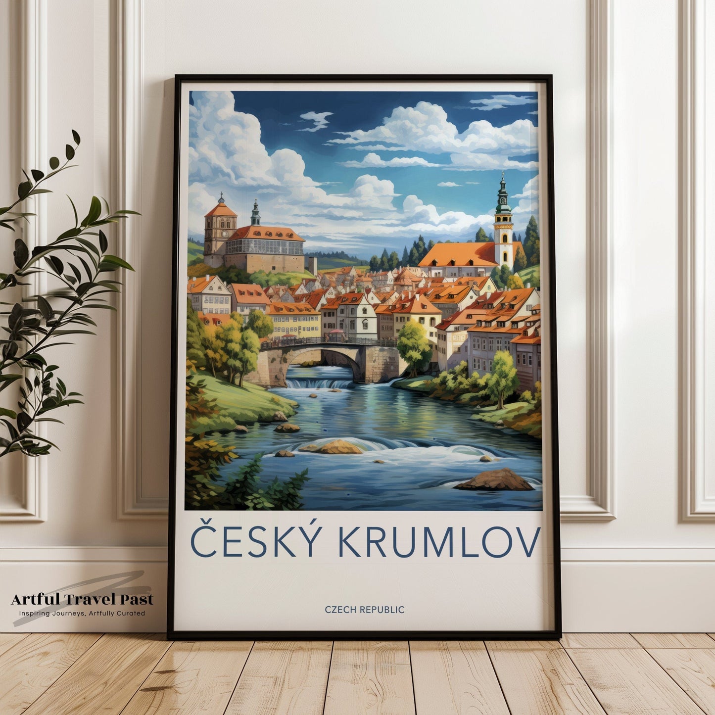 Český Krumlov Poster | Czech Republic Wall Art | Europe Decor