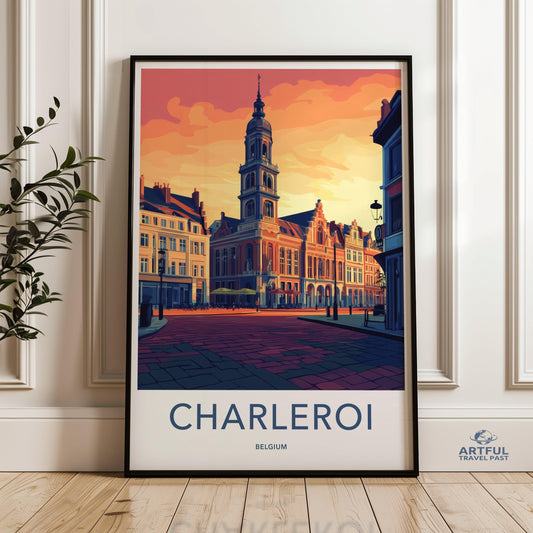 Charleroi Poster - Belgium Wall Art