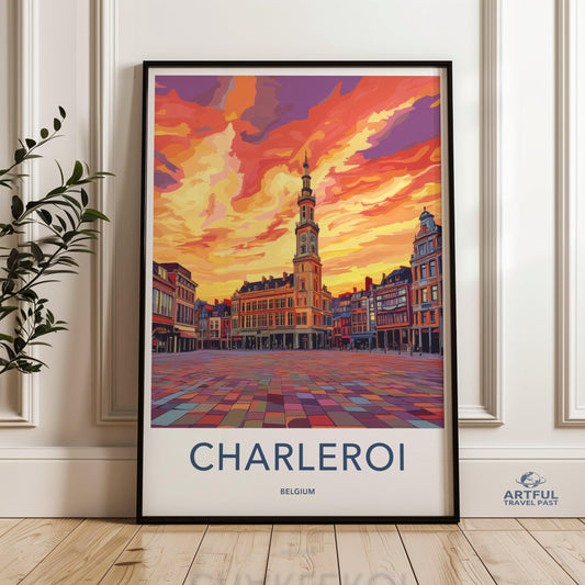 Charleroi Poster - Belgium Wall Art