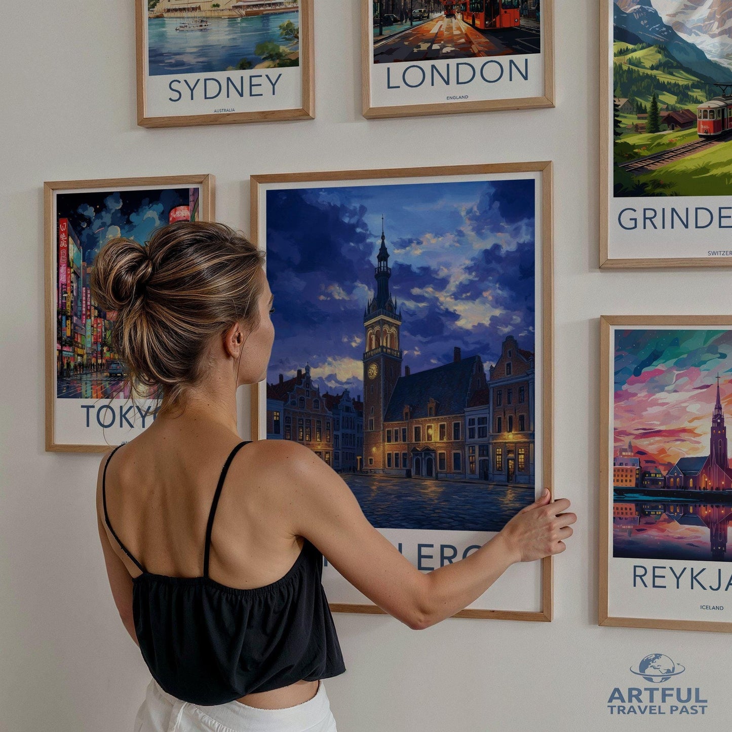 Charleroi Poster | Belgium Wall Art | Europe Decor
