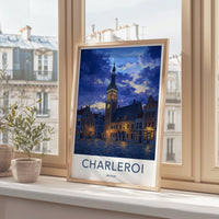Charleroi Poster | Belgium Wall Art | Europe Decor