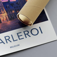 Charleroi Poster | Belgium Wall Art | Europe Decor