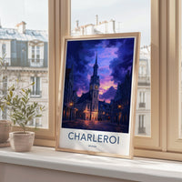 Charleroi Poster | Belgium Wall Art | Europe Decor