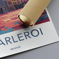 Charleroi Poster | Belgium Wall Art | Europe Decor