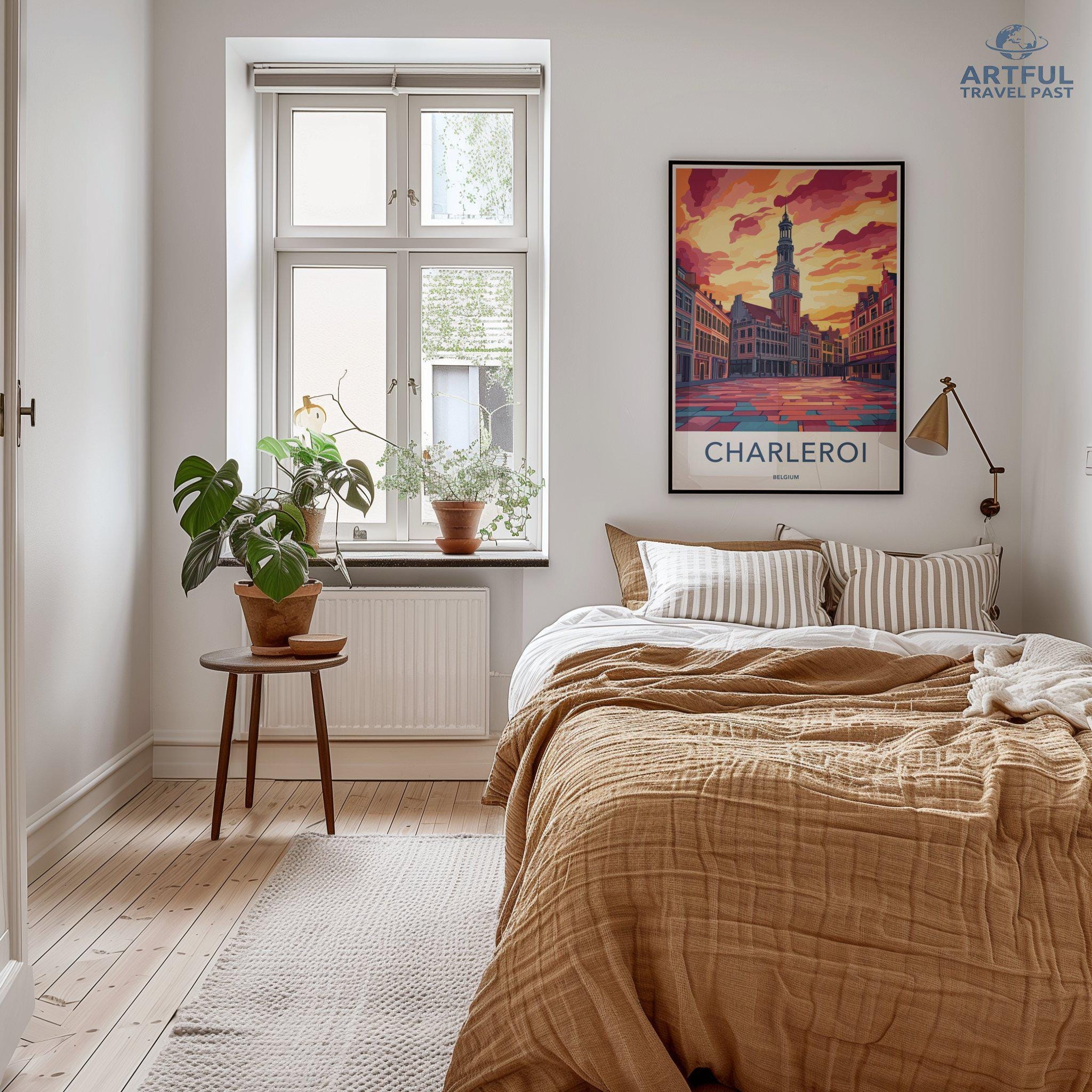 Charleroi Poster | Belgium Wall Art | Europe Decor