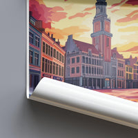 Charleroi Poster | Belgium Wall Art | Europe Decor