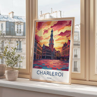 Charleroi Poster | Belgium Wall Art | Europe Decor