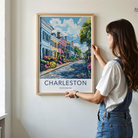 Charleston Poster | South Carolina Wall Art | America Decor