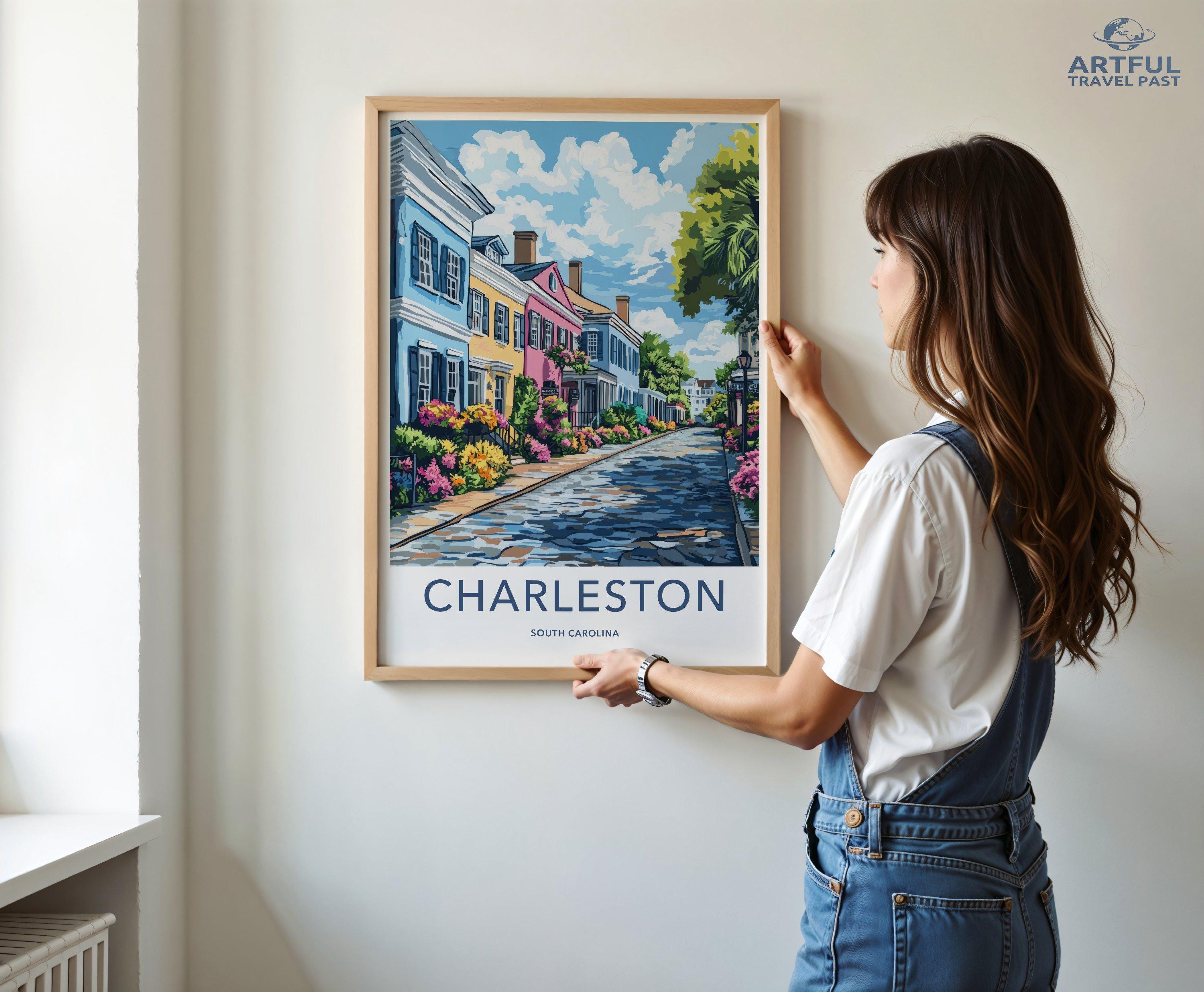 Charleston Poster | South Carolina Wall Art | America Decor