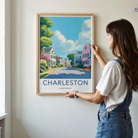 Charleston Poster | South Carolina Wall Art | America Decor