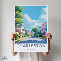 Charleston Poster | South Carolina Wall Art | America Decor