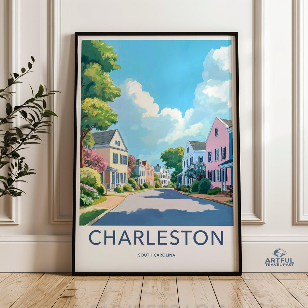 Charleston Poster | South Carolina Wall Art | America Decor