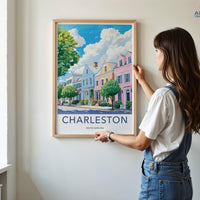 Charleston Poster | South Carolina Wall Art | America Decor