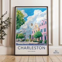 Charleston Poster | South Carolina Wall Art | America Decor