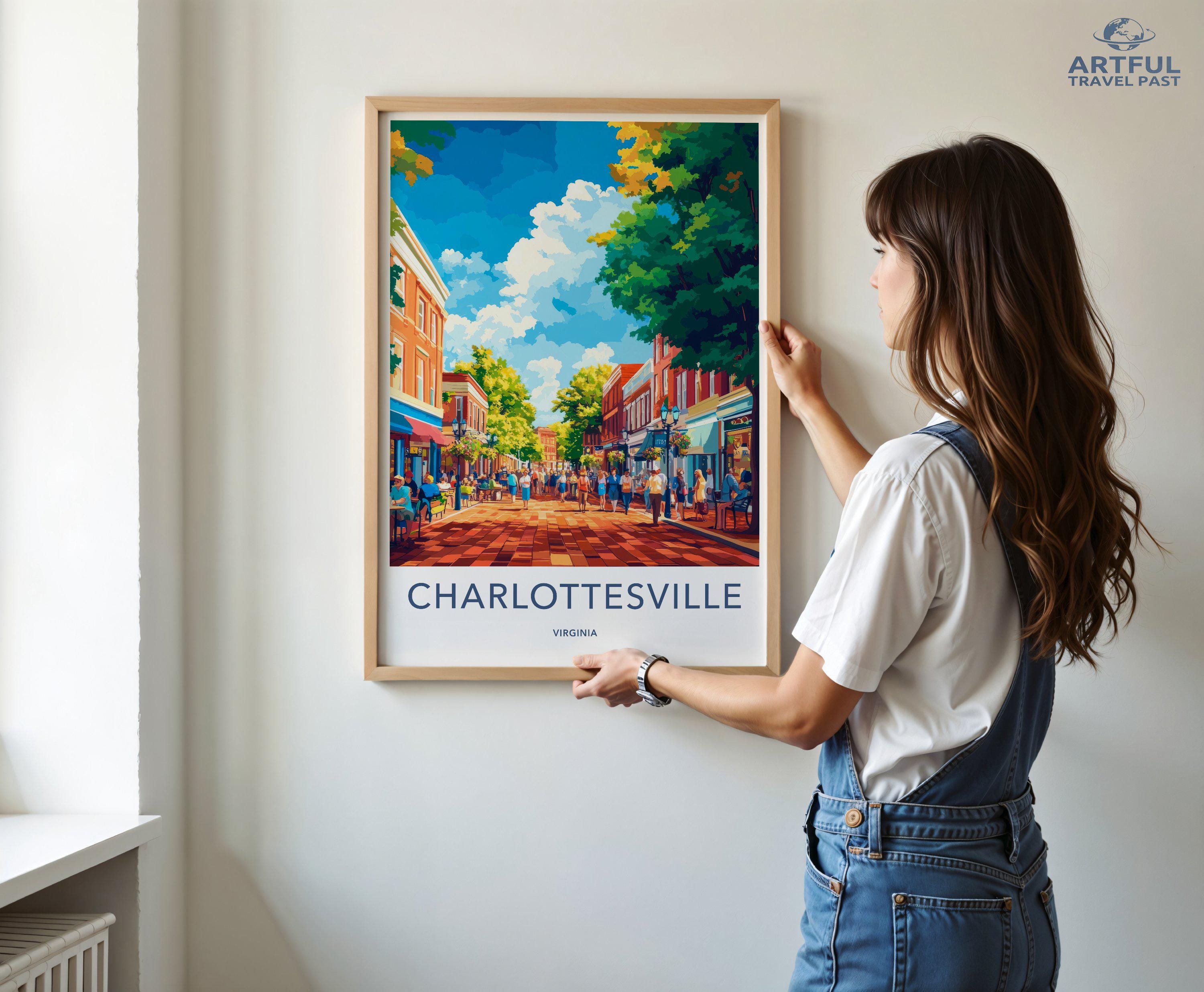 Charlottesville Poster - Virginia Wall Art