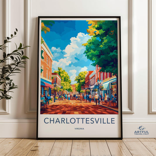 Charlottesville Poster - Virginia Wall Art