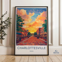 Charlottesville Poster - Virginia Wall Art