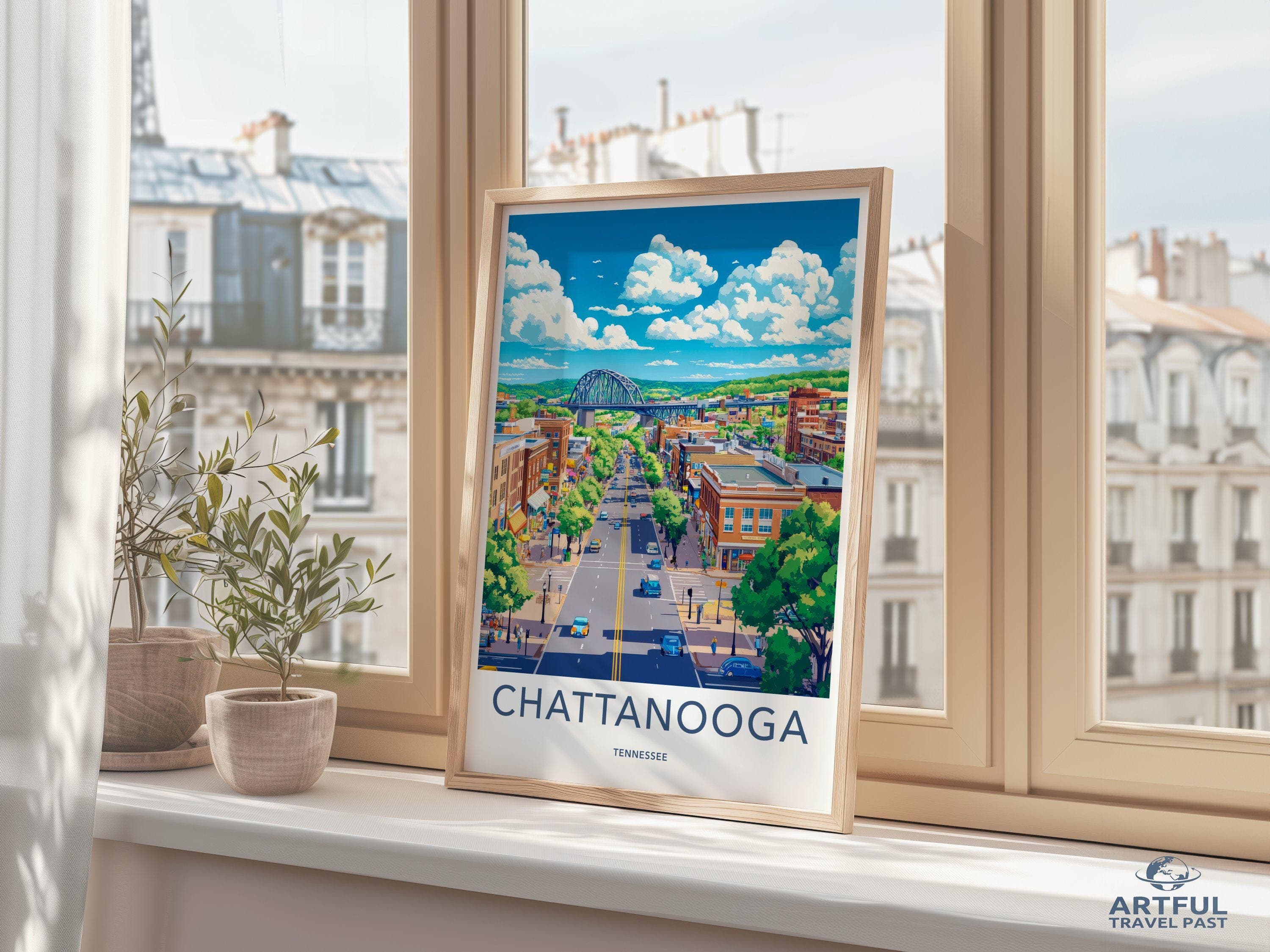 Chattanooga Poster - Tennessee Wall Art
