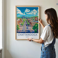 Chattanooga Poster - Tennessee Wall Art