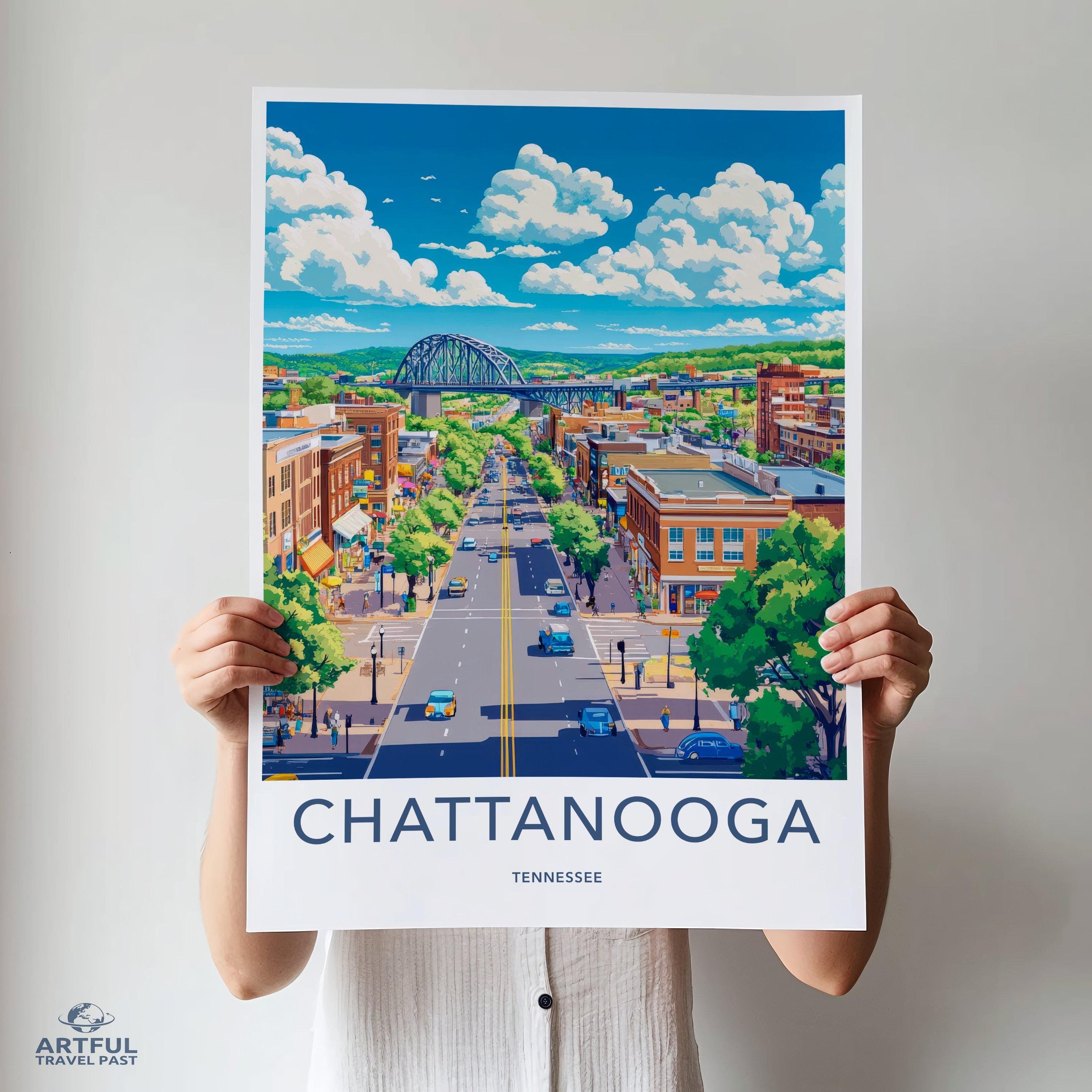 Chattanooga Poster - Tennessee Wall Art