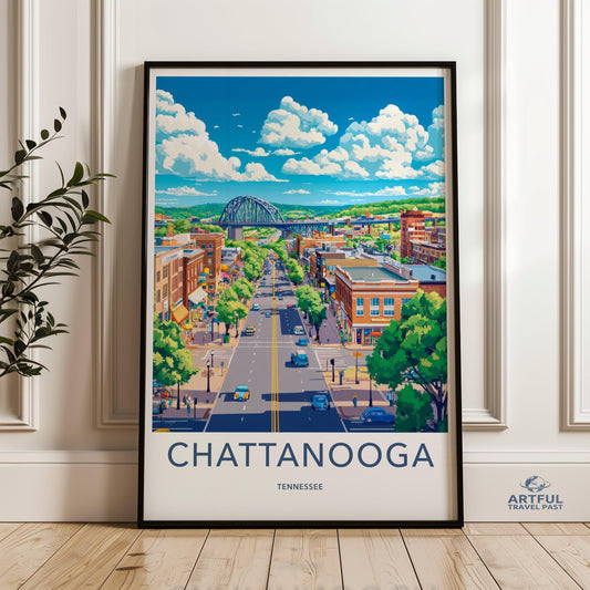 Chattanooga Poster - Tennessee Wall Art