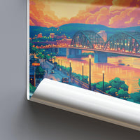 Chattanooga Poster - Tennessee Wall Art