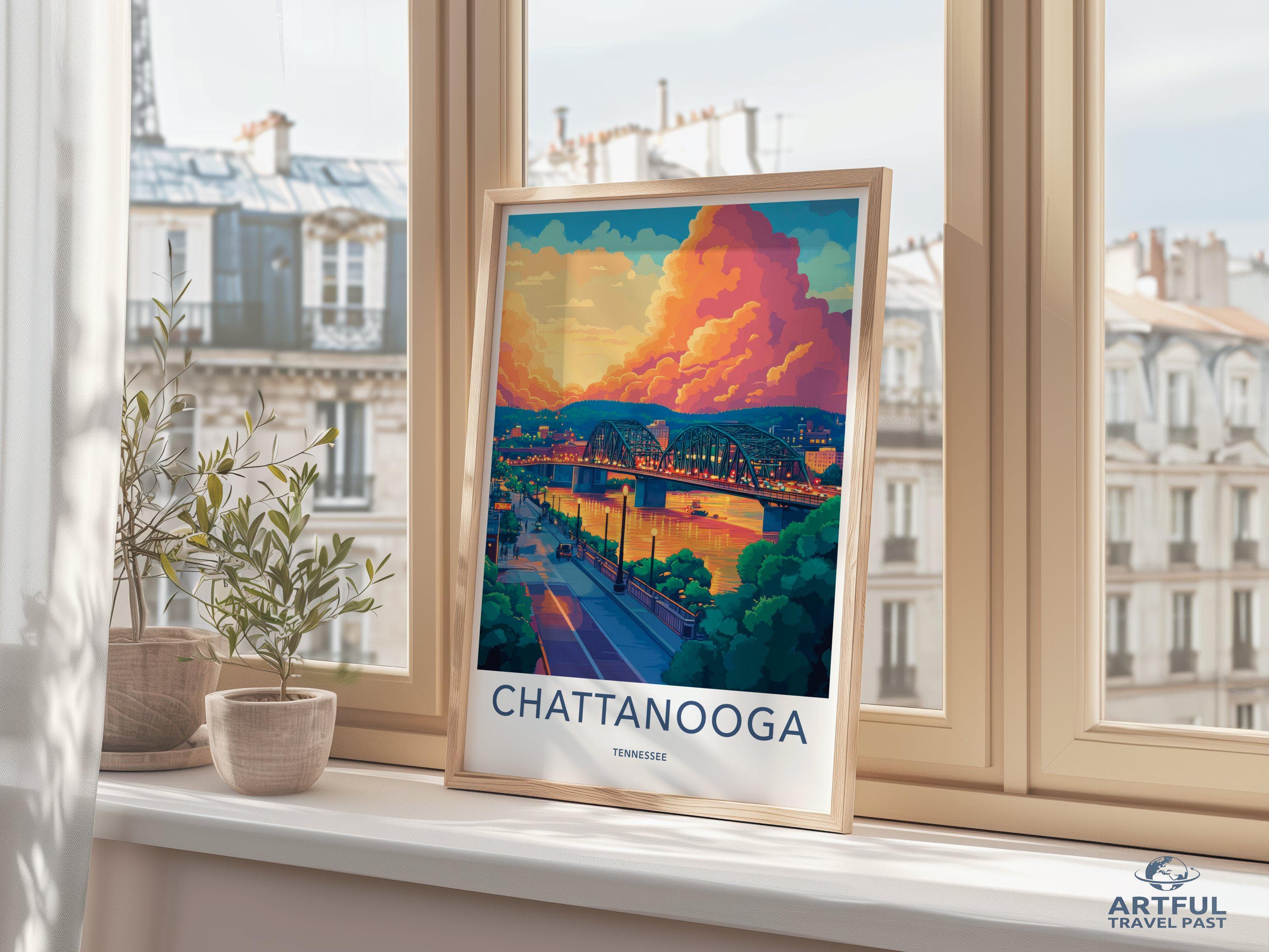 Chattanooga Poster - Tennessee Wall Art
