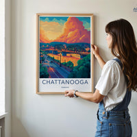 Chattanooga Poster - Tennessee Wall Art