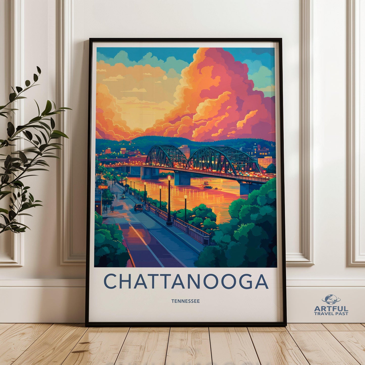 Chattanooga Poster - Tennessee Wall Art