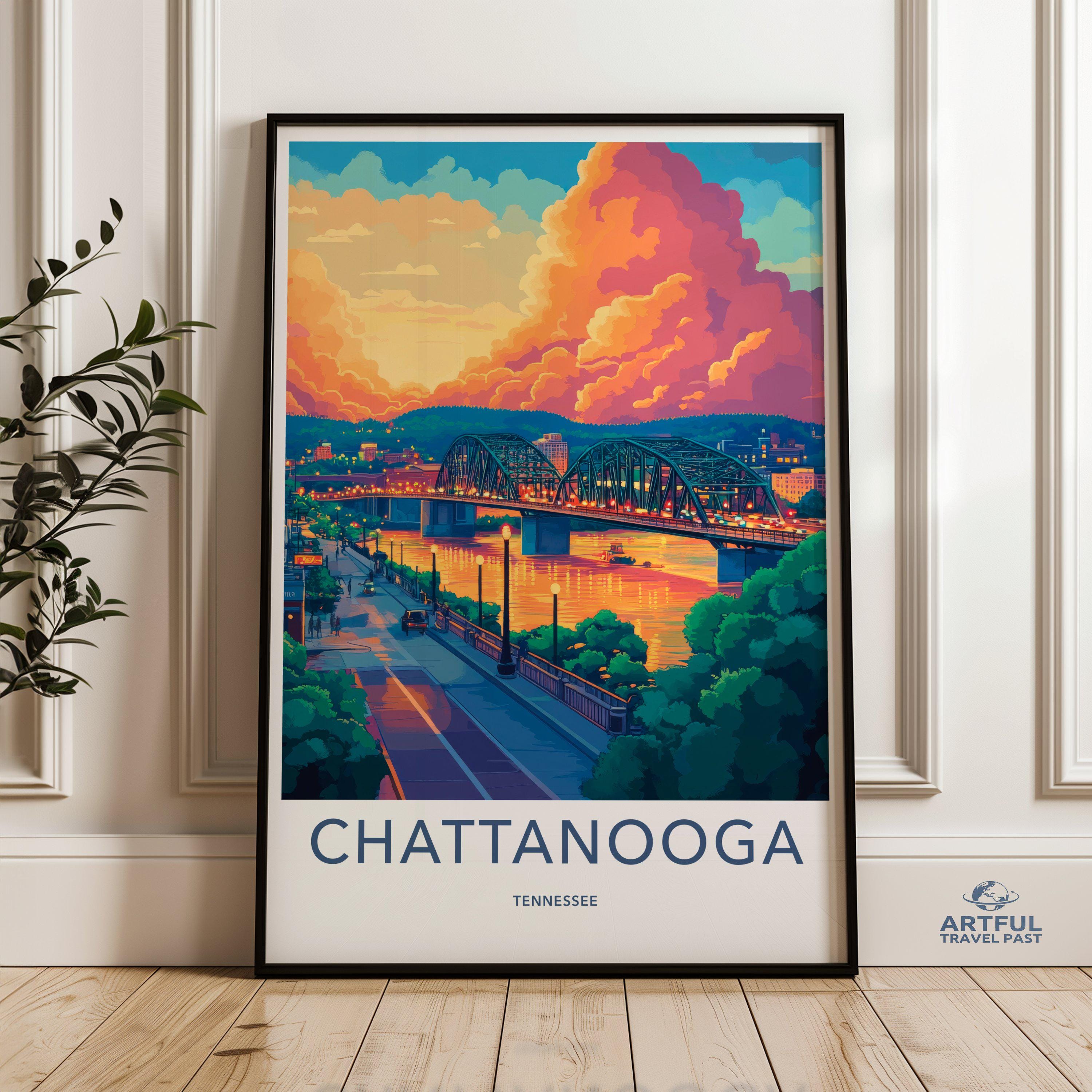 Chattanooga Poster - Tennessee Wall Art