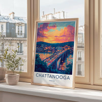 Chattanooga Poster - Tennessee Wall Art