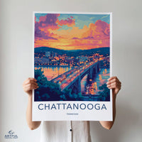 Chattanooga Poster - Tennessee Wall Art