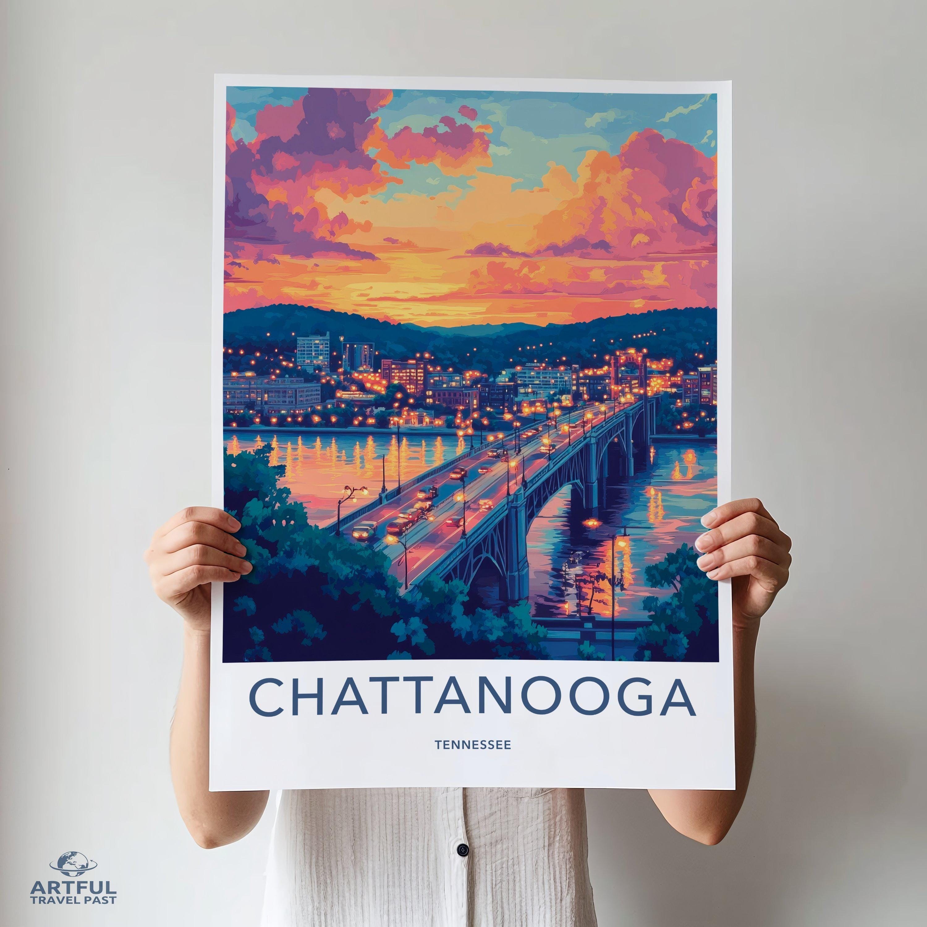 Chattanooga Poster - Tennessee Wall Art