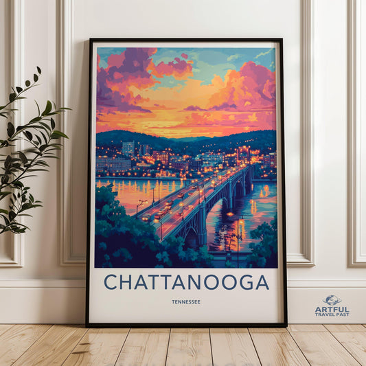 Chattanooga Poster - Tennessee Wall Art