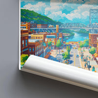 Chattanooga Poster | Tennessee Wall Art | America Decor
