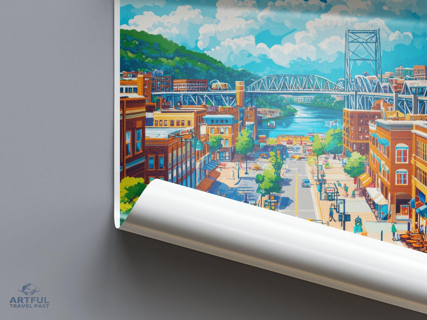 Chattanooga Poster | Tennessee Wall Art | America Decor