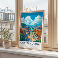 Chattanooga Poster | Tennessee Wall Art | America Decor