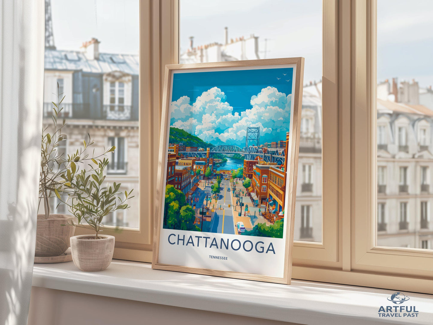 Chattanooga Poster | Tennessee Wall Art | America Decor