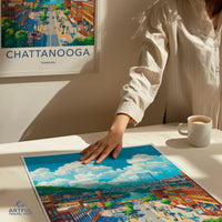 Chattanooga Poster | Tennessee Wall Art | America Decor