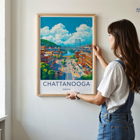 Chattanooga Poster | Tennessee Wall Art | America Decor