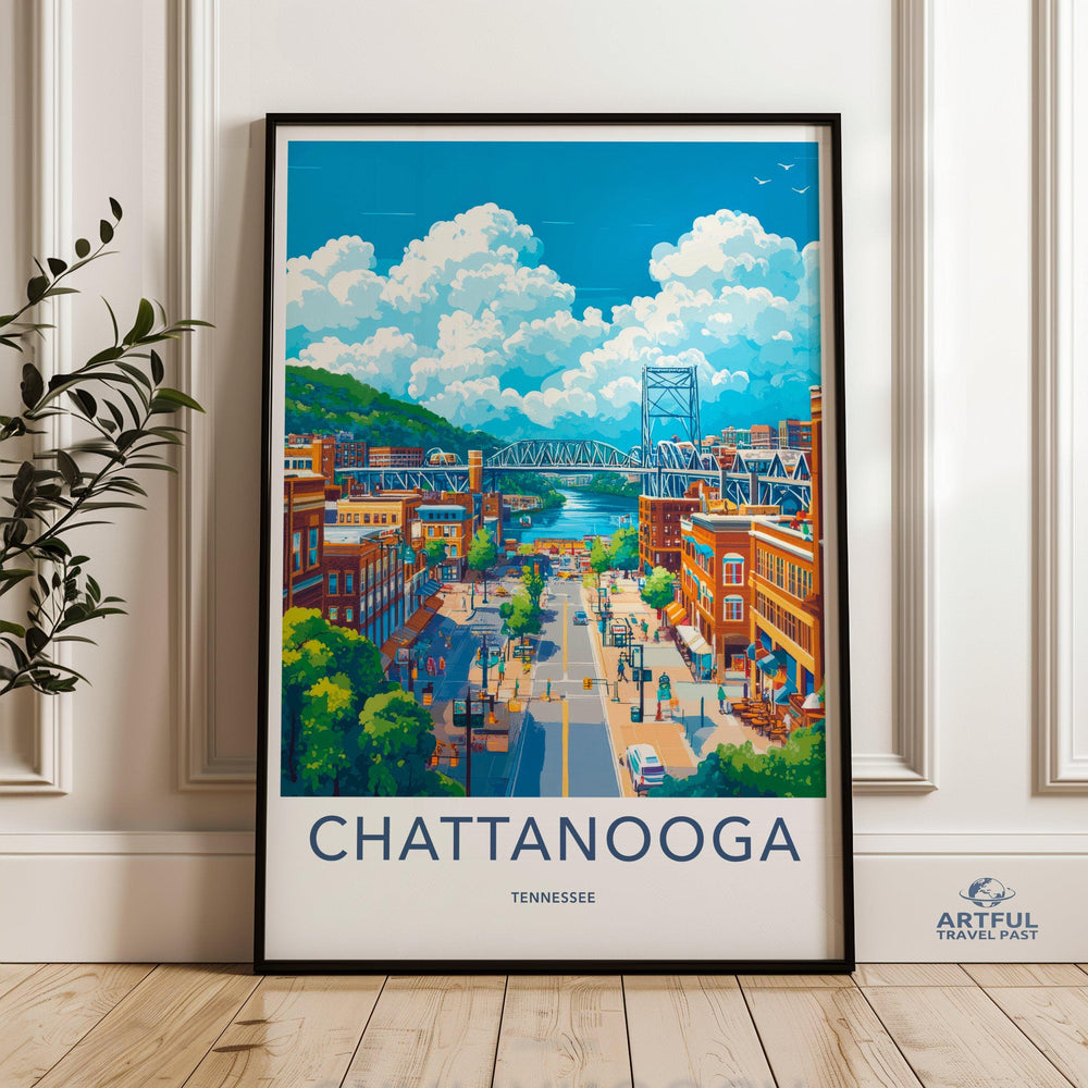 Chattanooga Poster | Tennessee Wall Art | America Decor