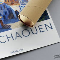 Chefchaouen Poster - Morocco Wall Art