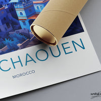 Chefchaouen Poster | Morocco Wall Art | Africa Decor
