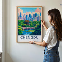 Chengdu Poster - China Wall Art