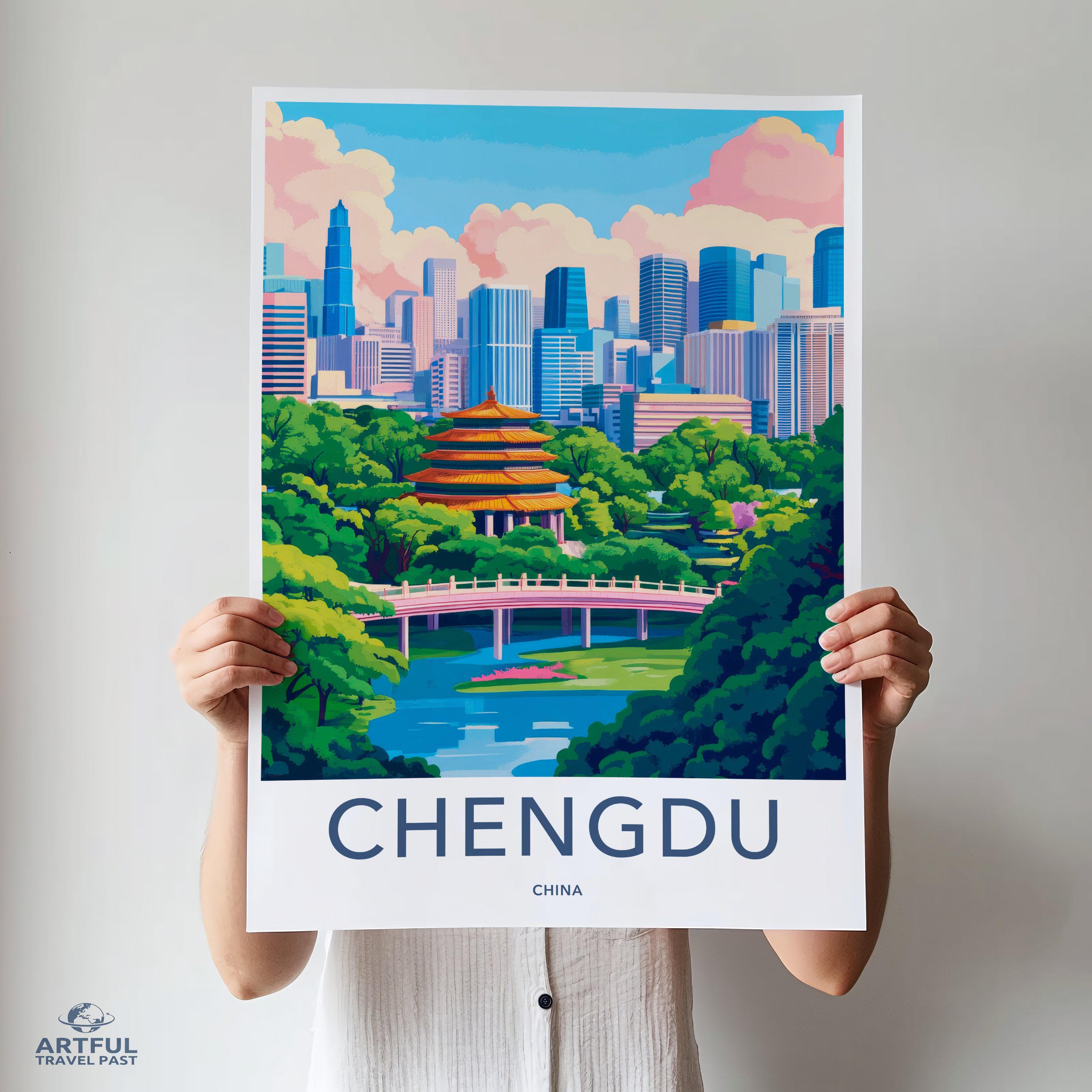 Chengdu Poster - China Wall Art
