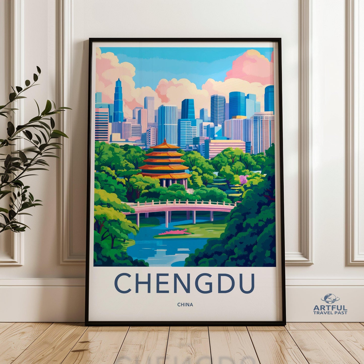 Chengdu Poster - China Wall Art