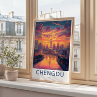 Chengdu Poster - China Wall Art
